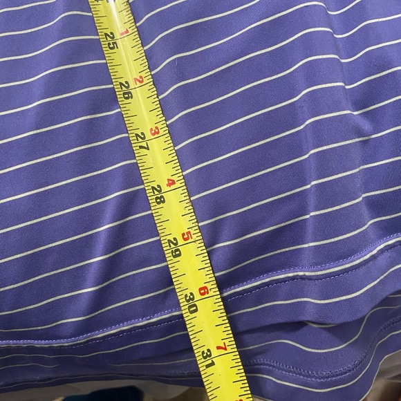 Peter Millar Summer Polo O’Neal motocross purple stripes size XL - Picture 5 of 8